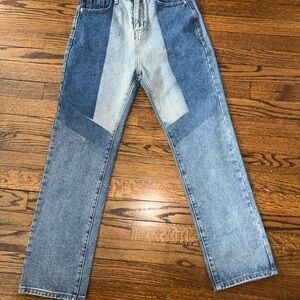 Princess Polly Blue Patchwork Jeans